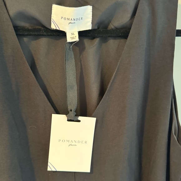 NWT POMANDER PLACE Black and White Dylan Midi Dress | XL - Picture 3 of 7